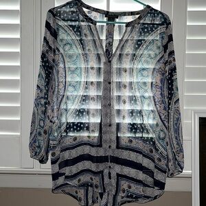 Lucky brand sheer blouse size small